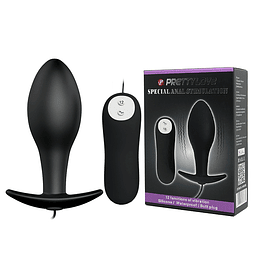 Vibrador Plug Anal  con Vibracion y Control