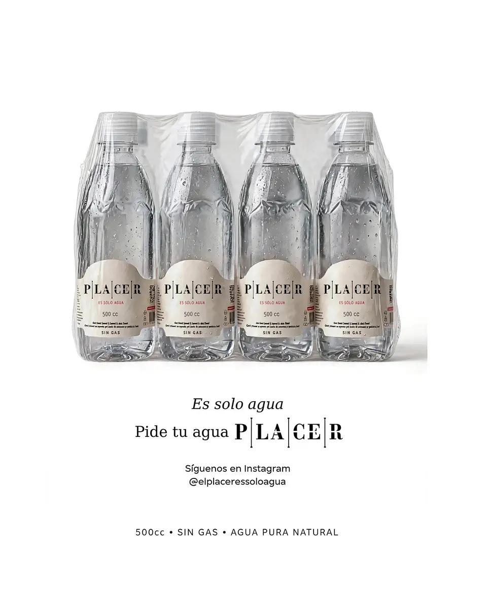 Agua Placer Sin Gas 500ml Pack X12 1