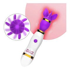 Vibrador Estimulador Clitoris, Punto G, Pezones Lengua 360 