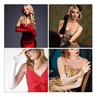 Guantes Largos  Satin Fiestas Eventos Lenceria  Femenina 2