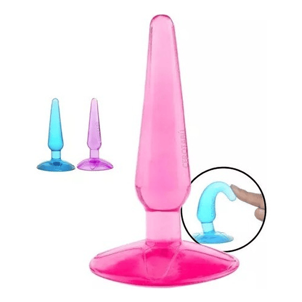  Plug Anal Silicona Flexible Consolador Anal Dilatador 1