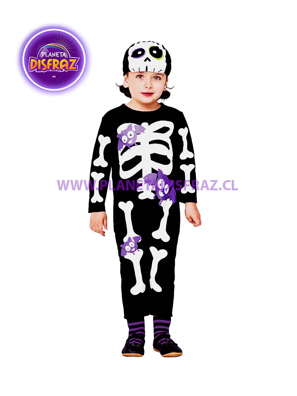 Disfraz Esqueleto Impreso Infantil 1