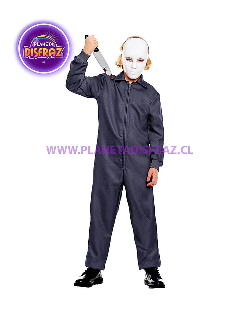 Overol Mike Gris Azulado Infantil
