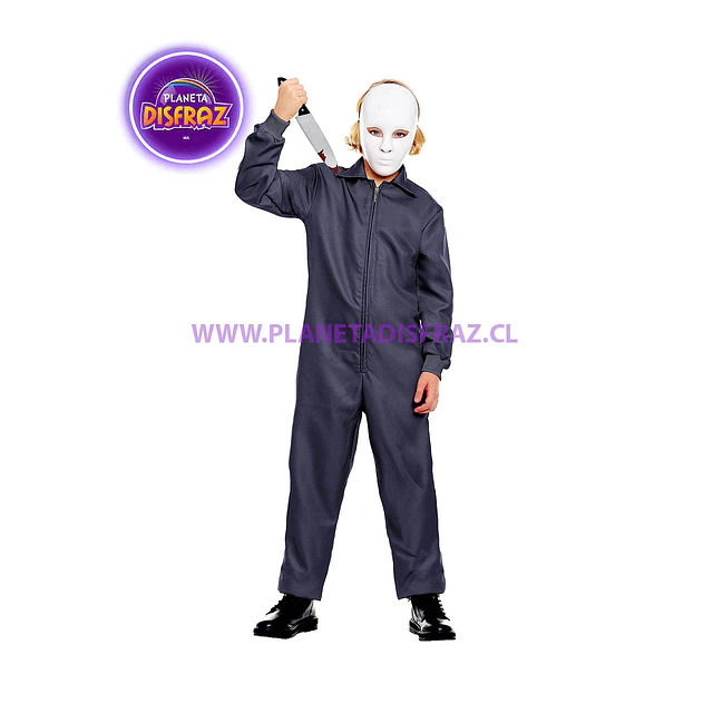 Overol Mike Gris Azulado Infantil