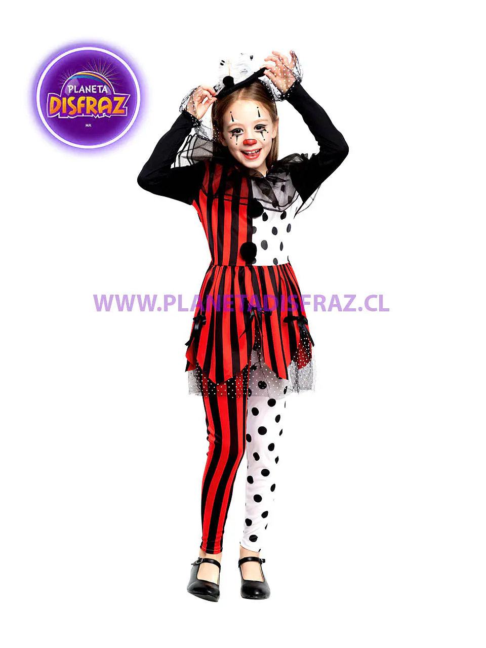 Payasa Rayas Polka Niña 1