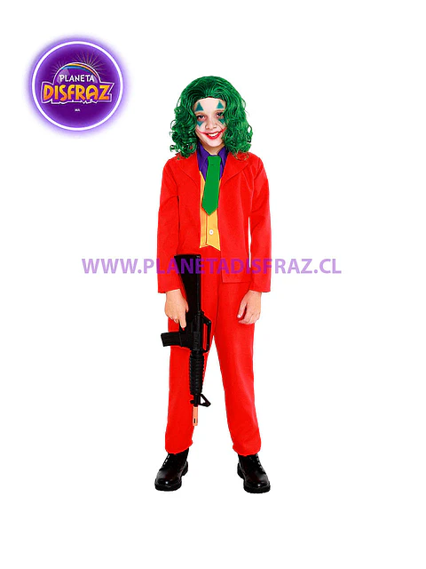 Disfraz Payaso Loco Guason Infantil