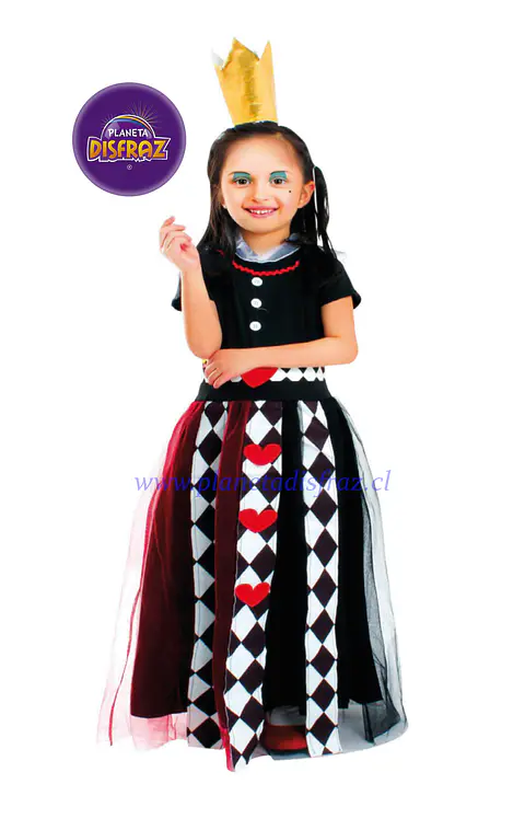 Disfraz De Reina De Corazones Infantil