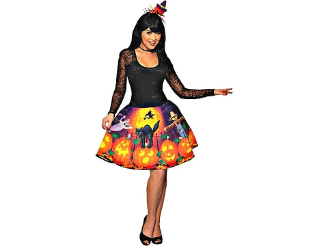Disfraz Falda Calabaza Mujer