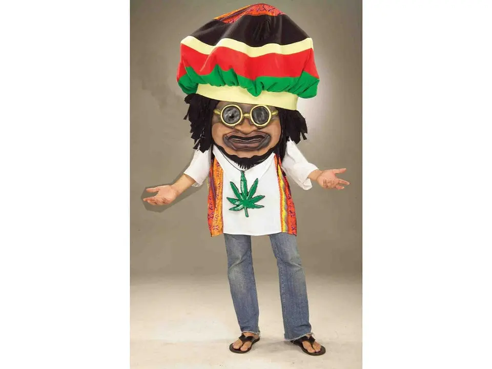 Disfraz Cabeza Gigante Rasta 1