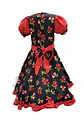 Vestido Huasa Adulta Copihue Fiestas Patrias Rojo-Negro - Miniatura 2