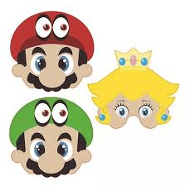 Pack Cumpleaños Super Mario Bros 6 Personas