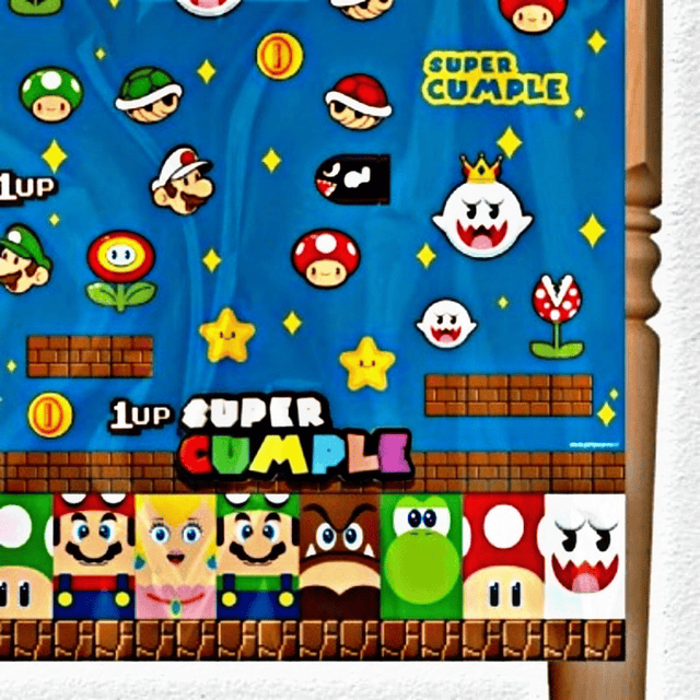 Pack Cumpleaños Super Mario Bros 12 Personas