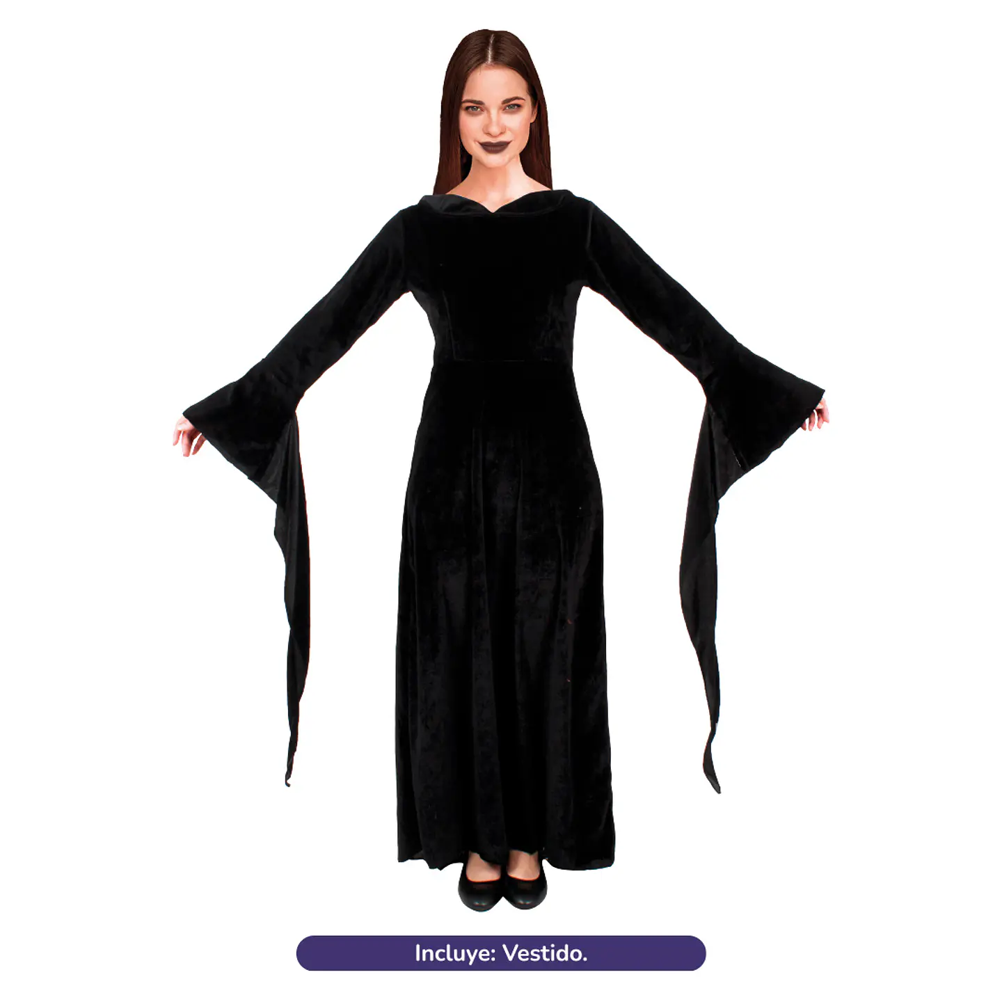 Disfraz Morticia Addams adulta 1