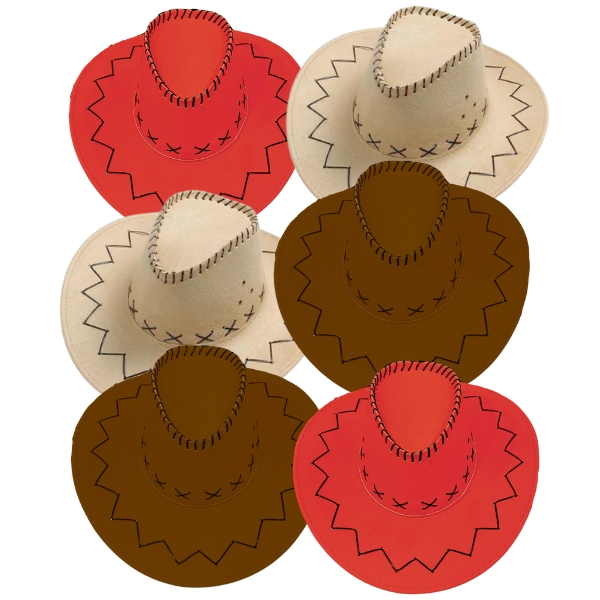 Set Gorros Vaqueros X6
