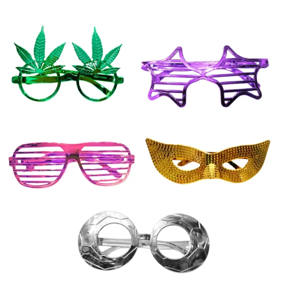 Set Lentes Metalizados Figuras X5 1