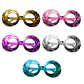 Set Lentes Metalizados Figuras X5 - Miniatura 5