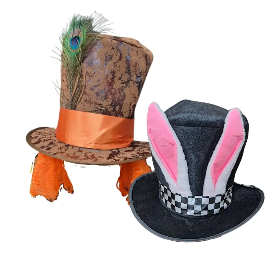 Set Gorros Fiesta Alicia Sombrerero Loco 1