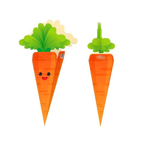 12 Zanahorias Pascua Carton 30×7.5 Cm
