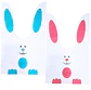 Set 12 Bolsas Conejo De Pascua Grandes - Miniatura 1