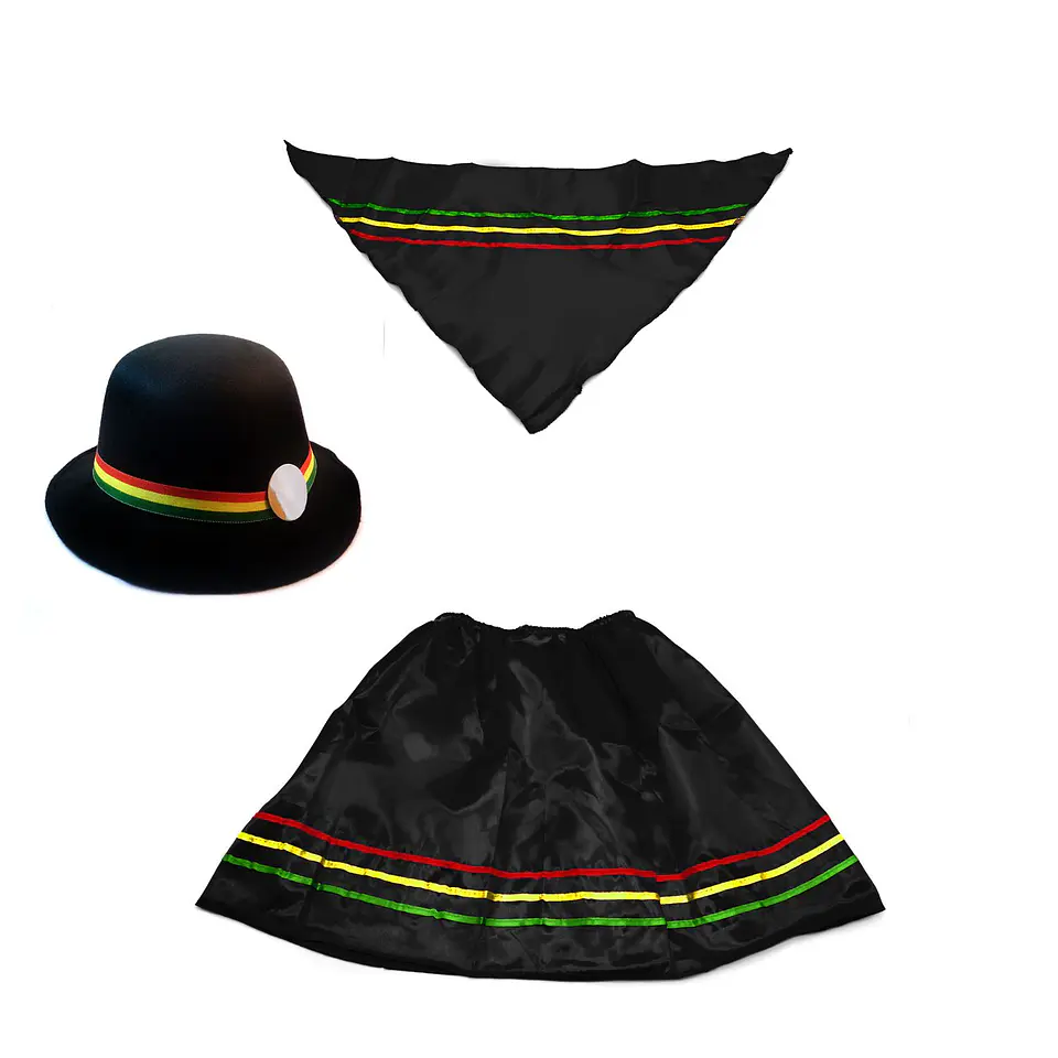 Disfraz Conjunto Tipico Nortino Niña Colores 1