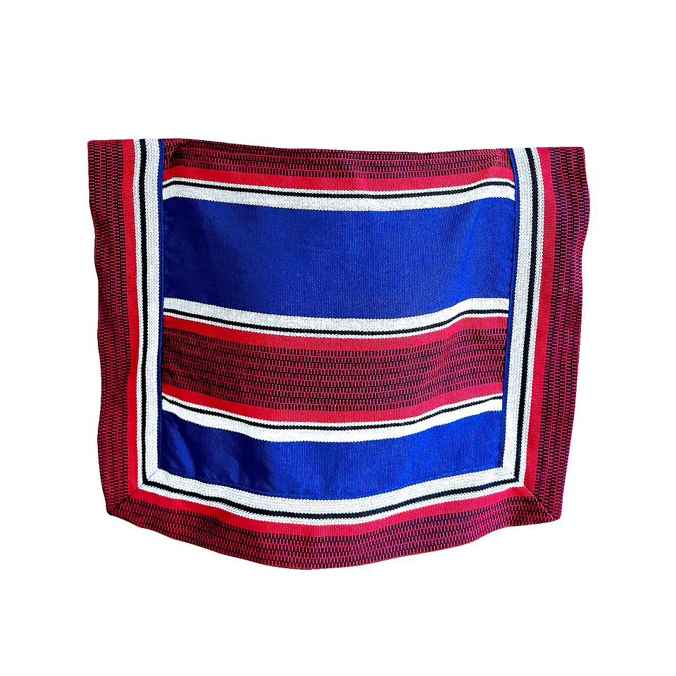 Manta Poncho Huaso Cueca Azul/Rojo Medidas 1