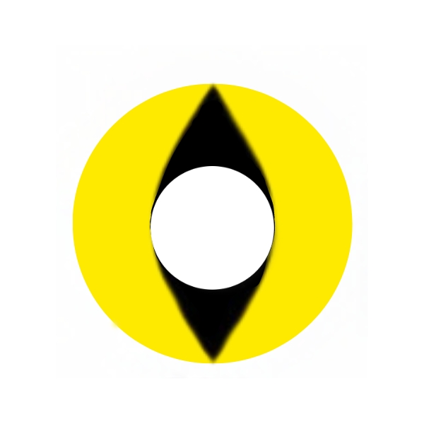 Lentes De Contacto Amarillo Efecto Gato