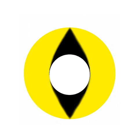 Lentes De Contacto Amarillo Efecto Gato 