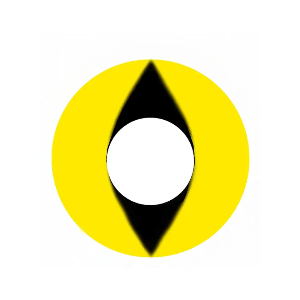 Lentes De Contacto Amarillo Efecto Gato  1