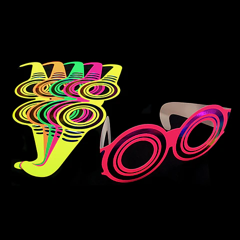 LENTE CARTON FLUOR REDONDO X6