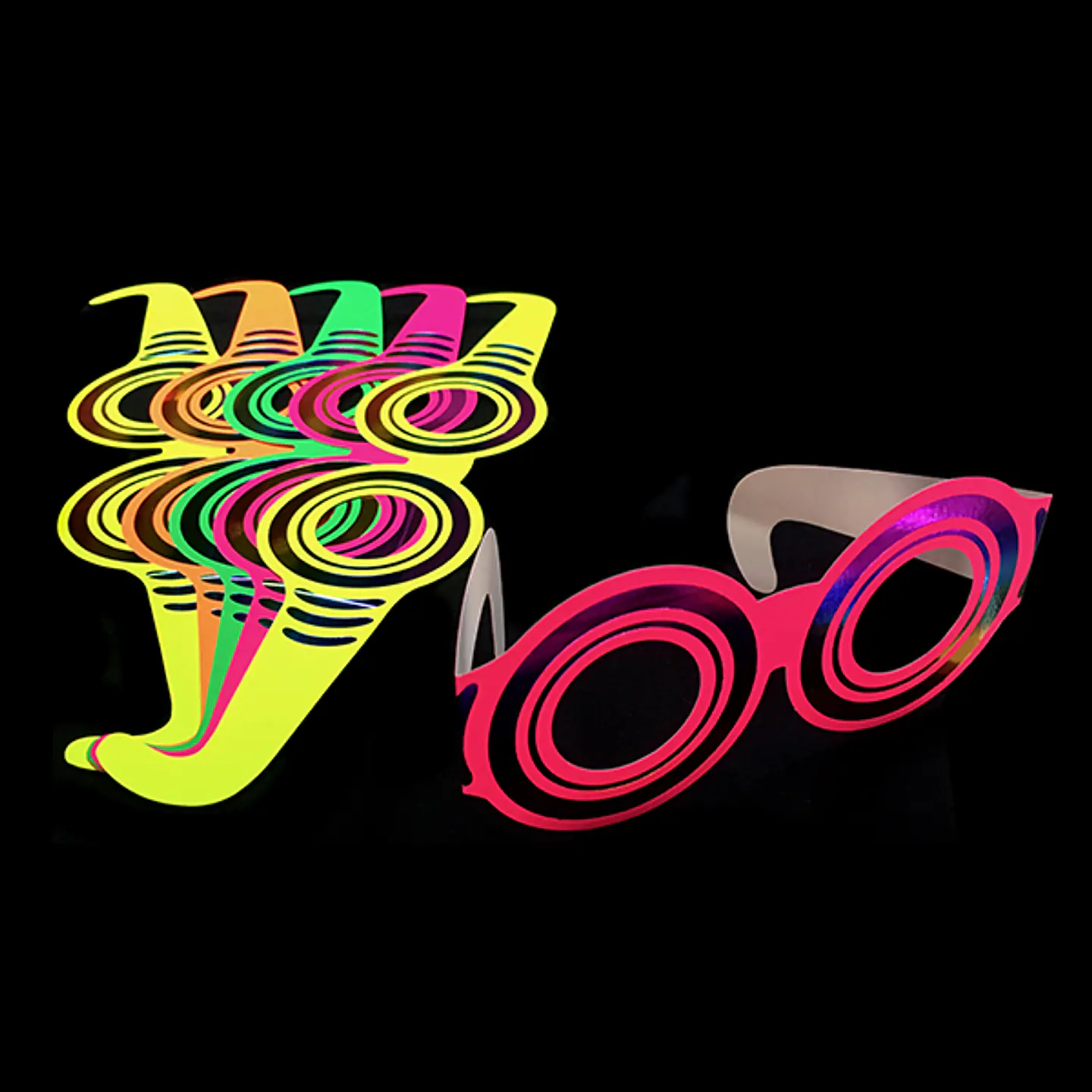 LENTE CARTON FLUOR REDONDO X6 1