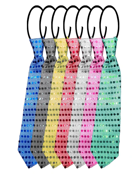 Corbatas Led Colores x1