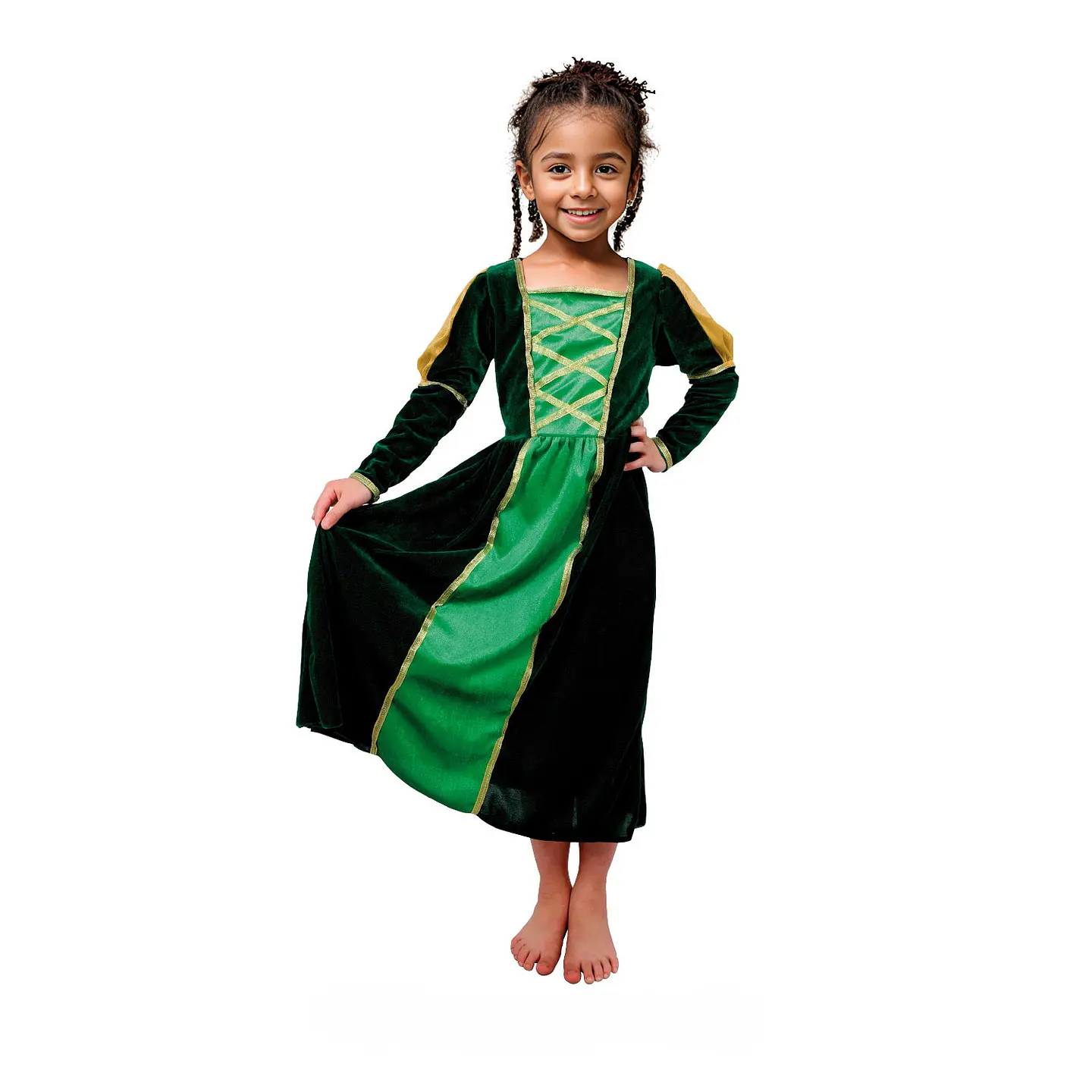 Disfraz Princesa Verde Fiona Niña  1