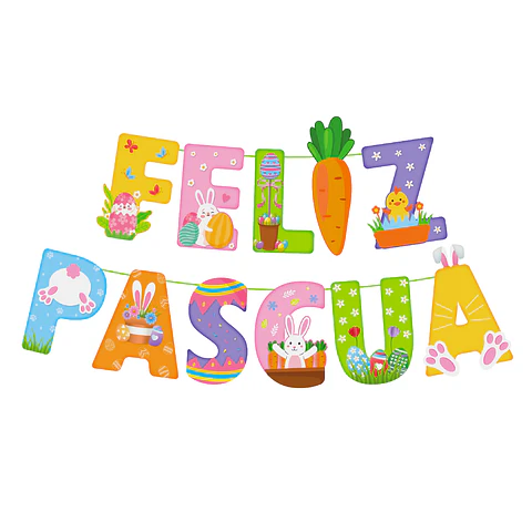 Guirnalda Feliz Pascua 2M