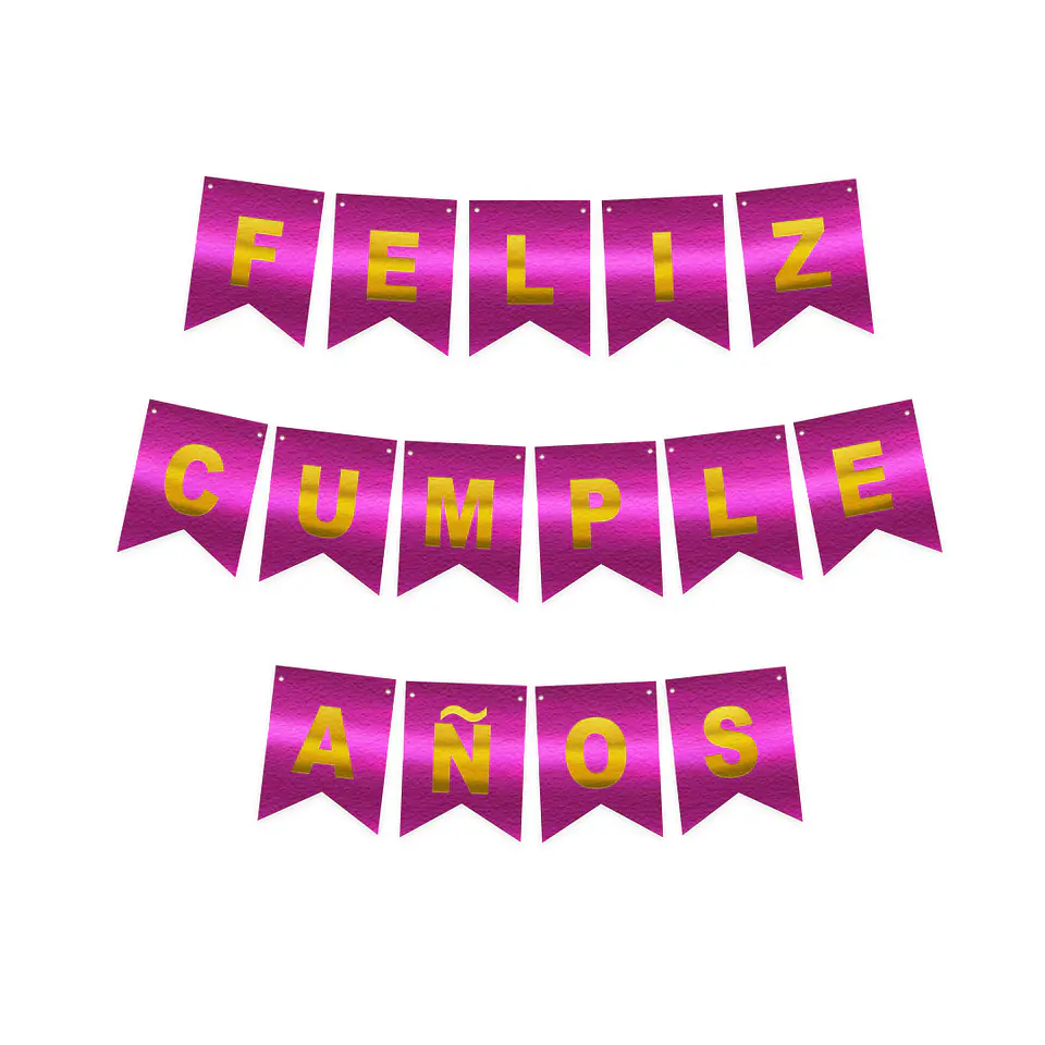 Guirnalda F.C. Fucsia/Dorado 4M 1