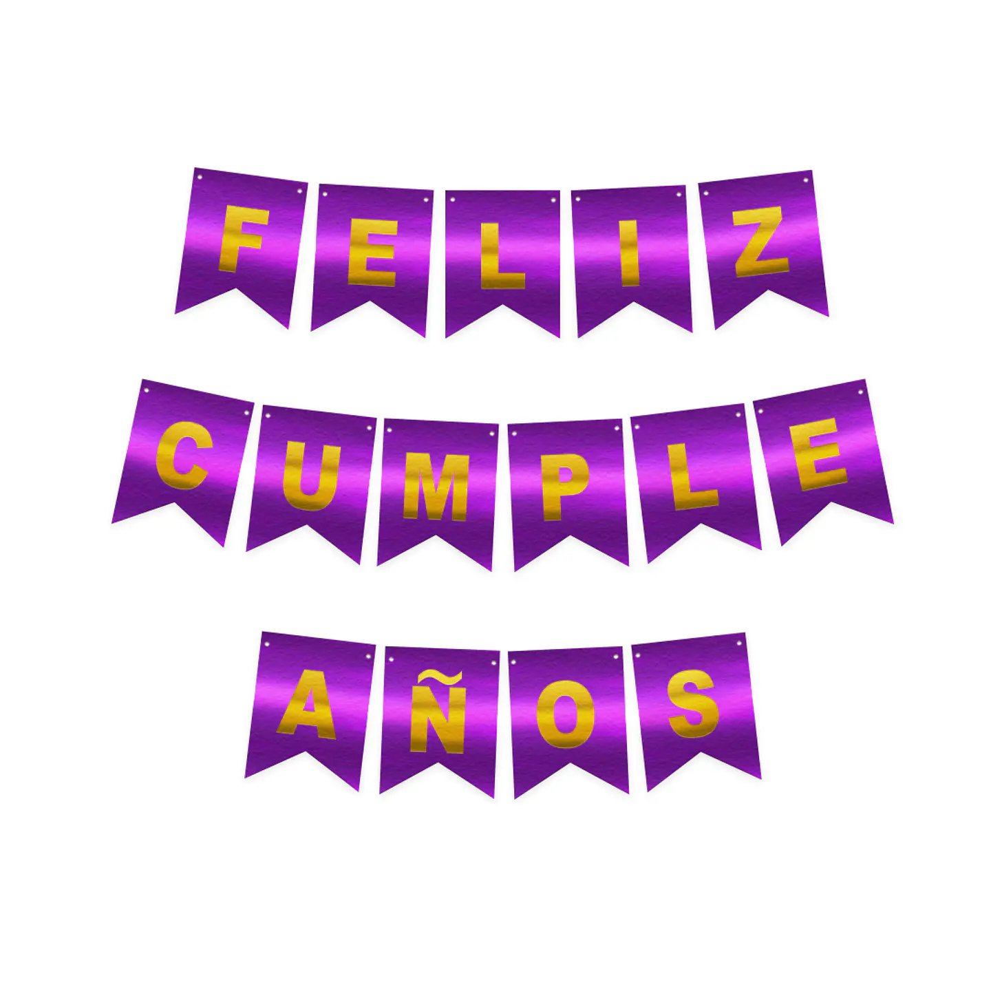 Guirnalda F.C. Morado/Dorado 4M 1