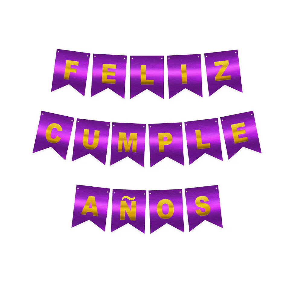 Guirnalda F.C. Morado/Dorado 4M 1