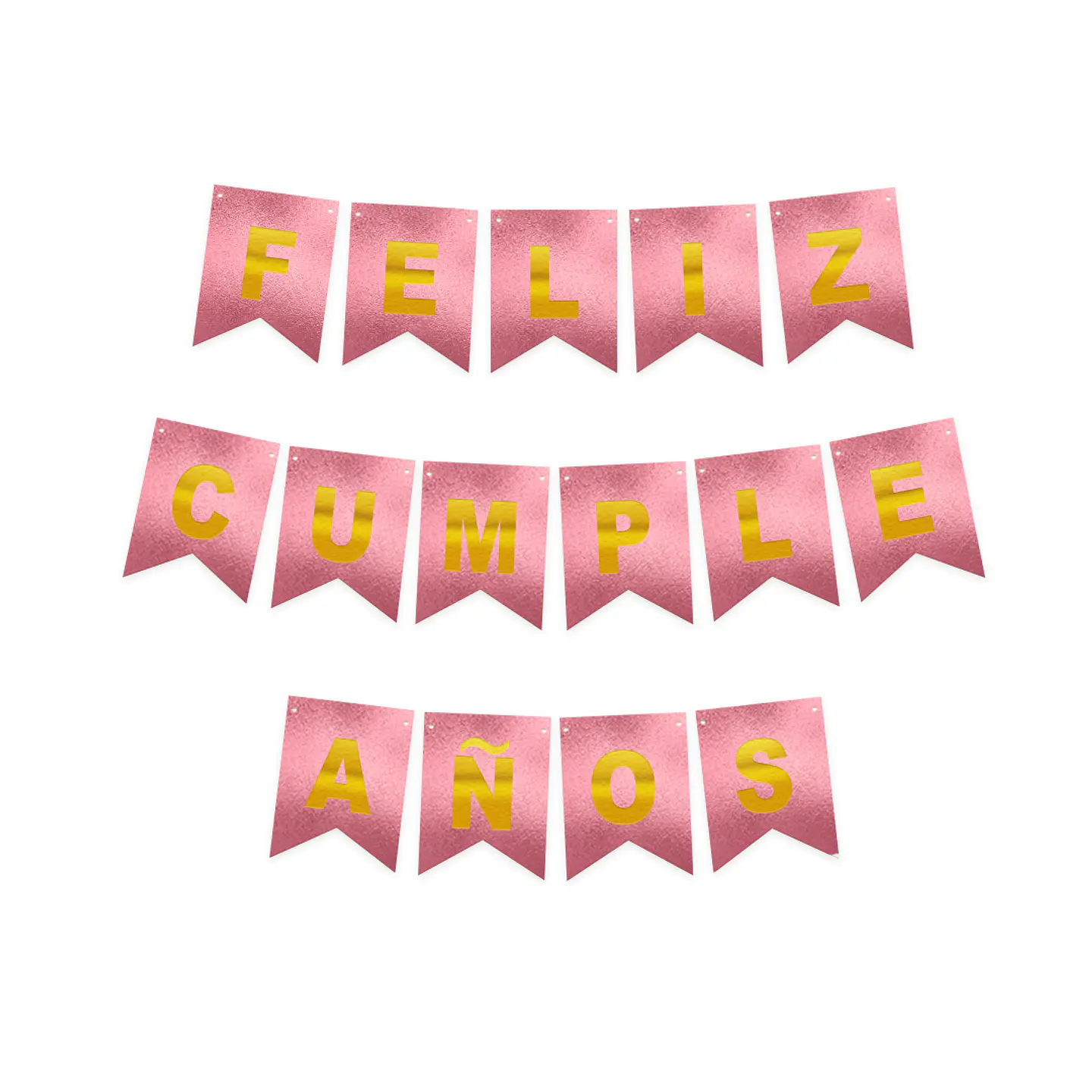 Guirnalda F.C. Rosado/Dorado 4M 1