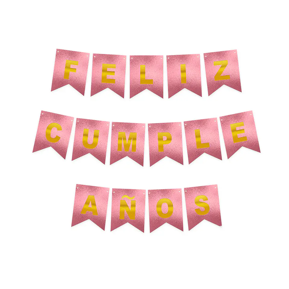 Guirnalda F.C. Rosado/Dorado 4M 1
