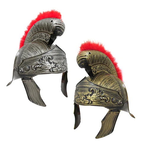 Gorro Casco Romano Rigido Penacho