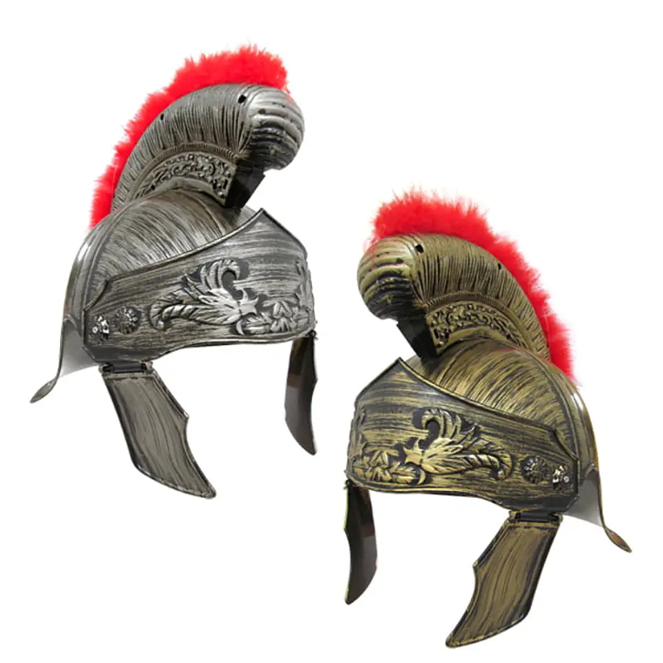 Gorro Casco Romano Rigido Penacho 1
