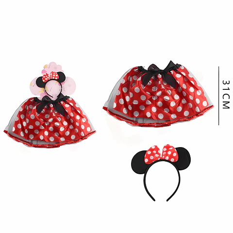 Set Disfraz Minnie Niña
