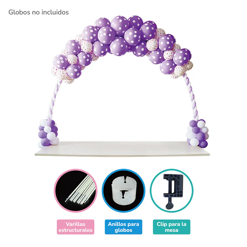 Set Arco Globos Mesa 2.5Mtrs 2
