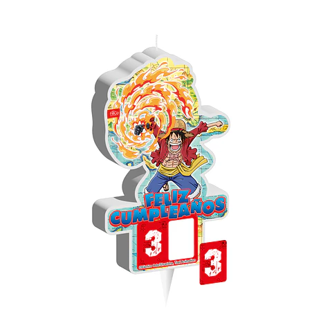 Vela 2D One Piece Adesivo