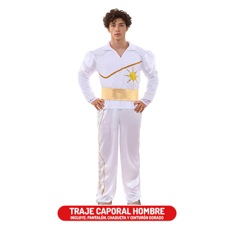 Traje Caporal Hombre Blanco