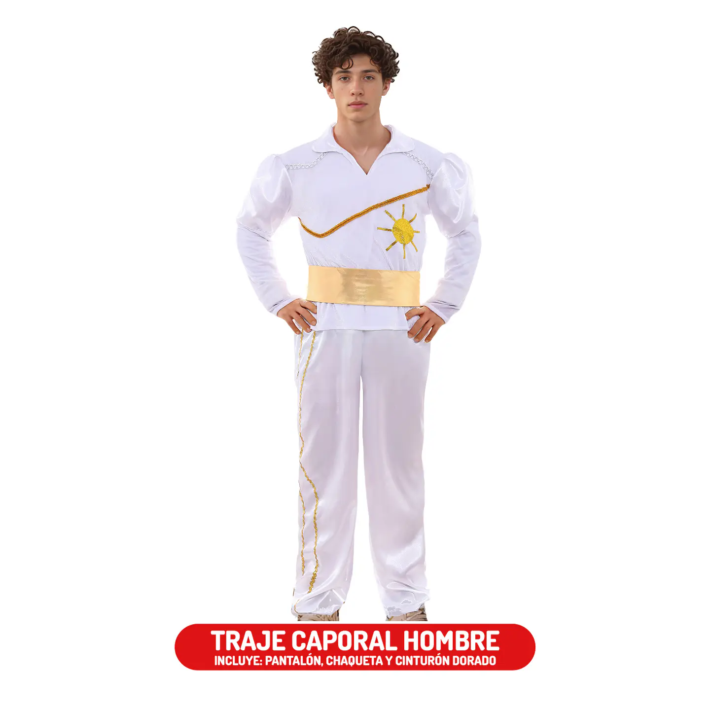 Traje Caporal Hombre Blanco 1