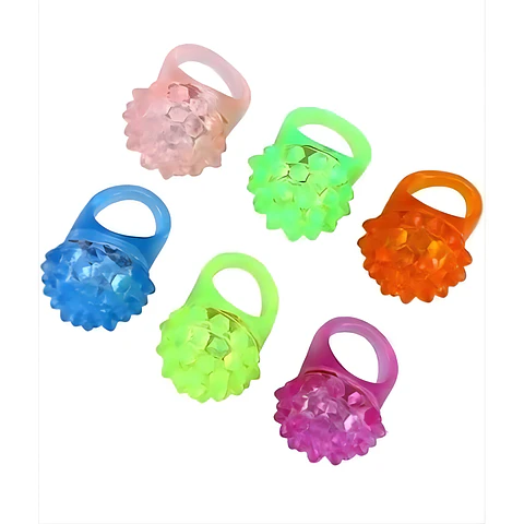 Anillo Cotillon Fiesta Luminoso Led Fiesta X6 Und.