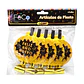 Pito serpiente F.a.n dorado Glitter x 5 - Miniatura 1