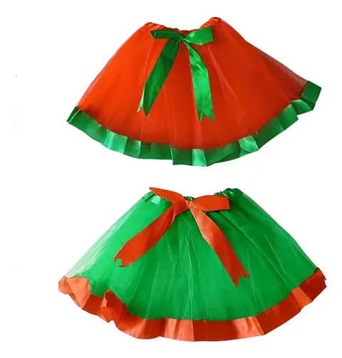 Falda ballerina duende rojo y duende verde
