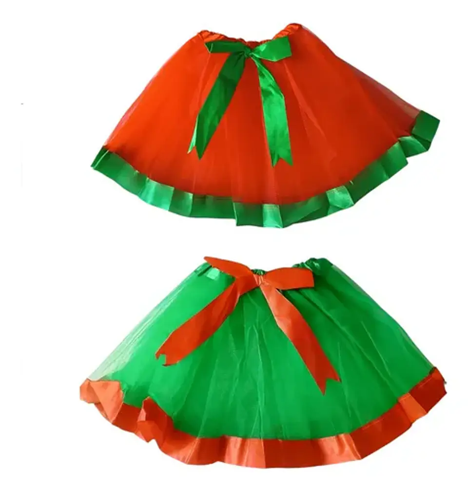 Falda ballerina duende rojo y duende verde 1