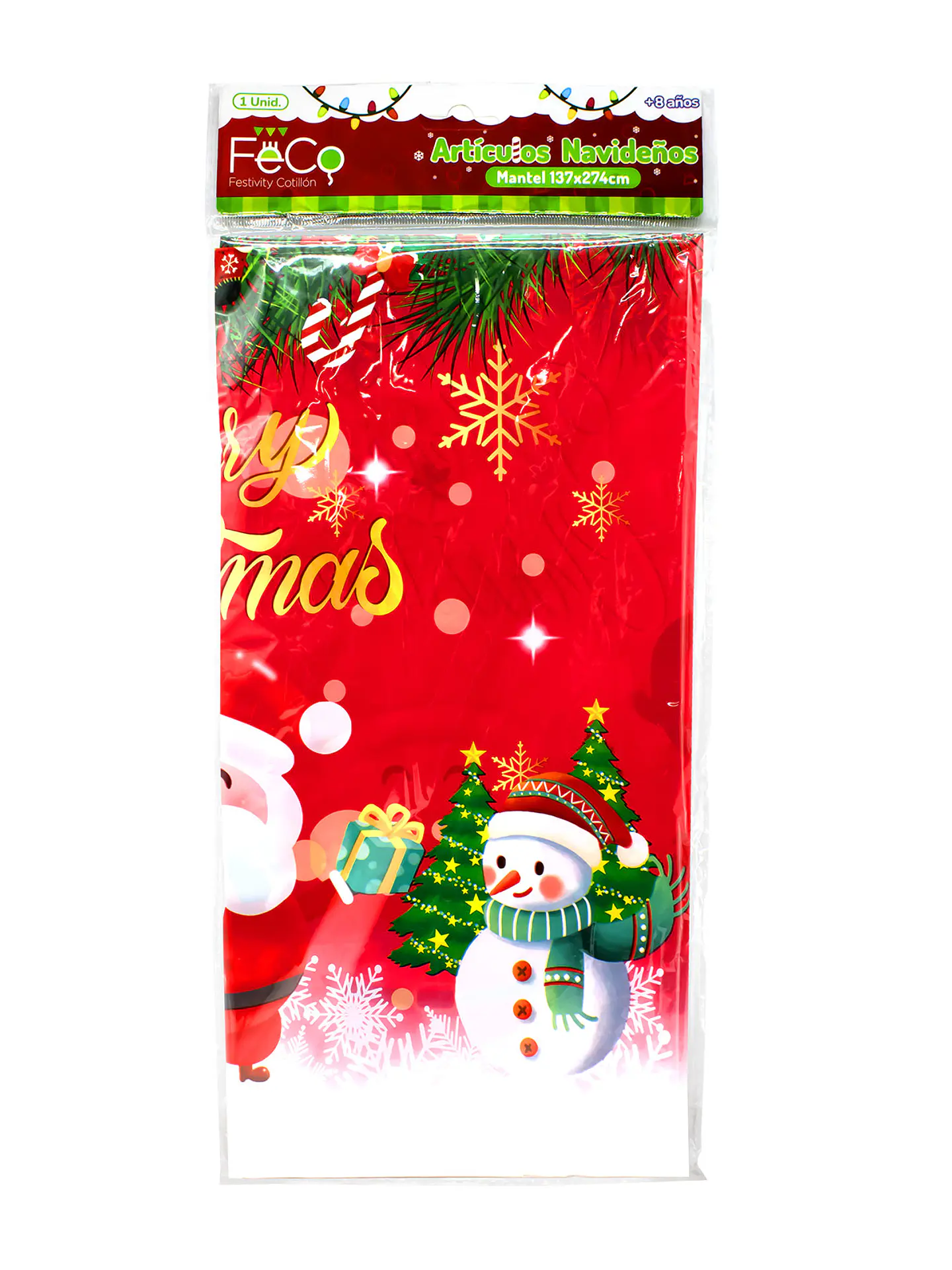 Mantel plastico navidad  2